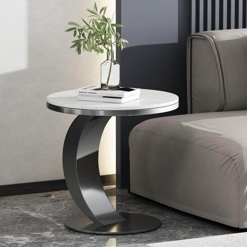 沙发边几岩板轻奢客厅小圆桌简约角几床边桌柜创意卡几阳台小茶几,电子元器件市场,其它元器件,淘宝优惠券,粉丝福利购,淘宝优惠卷