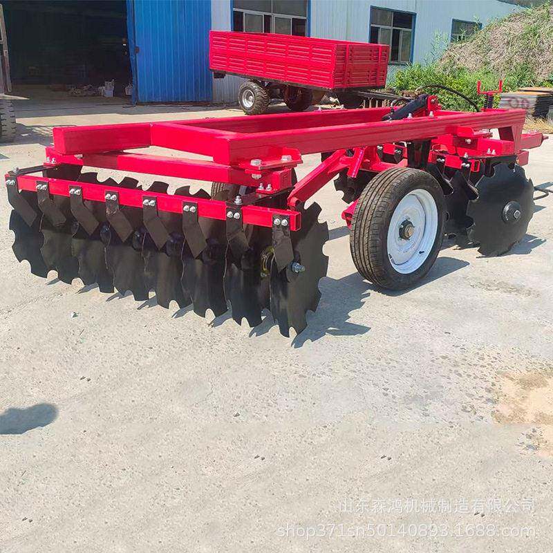拖拉机牵引圆盘耙液压重型耙悬挂式圆盘犁开荒耕整农机具对置轻耙