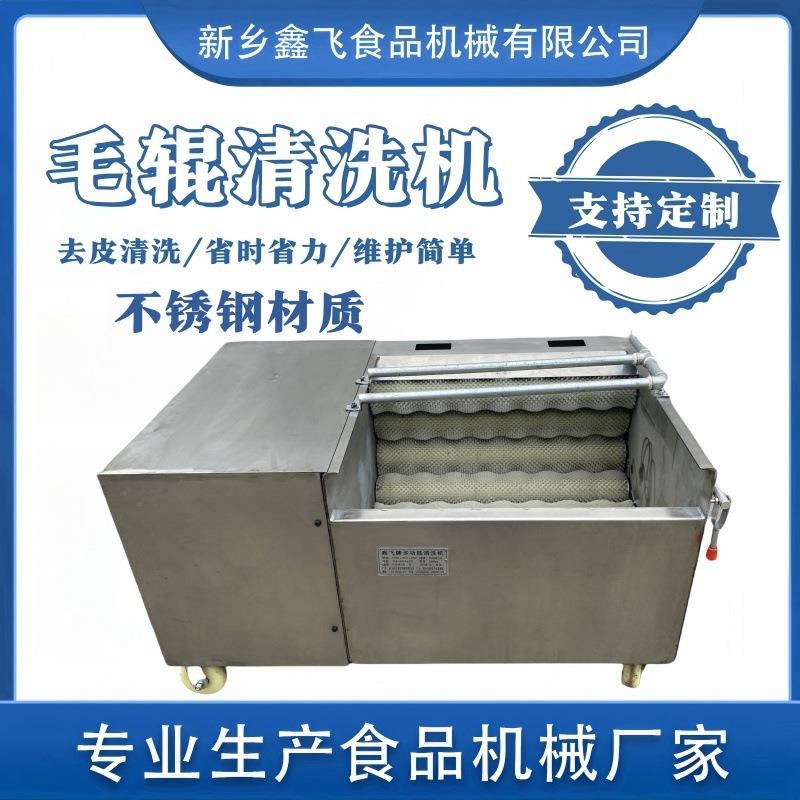 小型果蔬多功能毛辊清洗机土豆红薯生姜青核桃根茎类去皮脱皮机