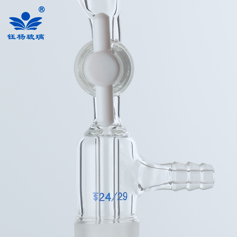 105度具四氟活塞真空接受管2*2/和2*19# 直形真空尾接管接收管