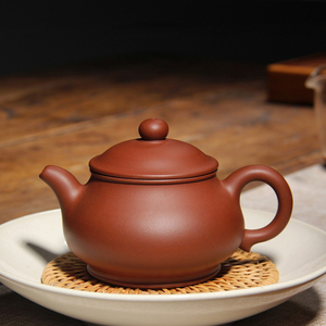 紫竹轩紫砂壶泡茶壶全手工功夫茶具名家范佳280CC原矿底槽青潘壶