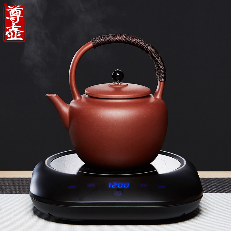 宜兴紫砂壶提梁电陶炉煮茶壶煮水蒸茶器电热烧水茶炉陶瓷茶具套装