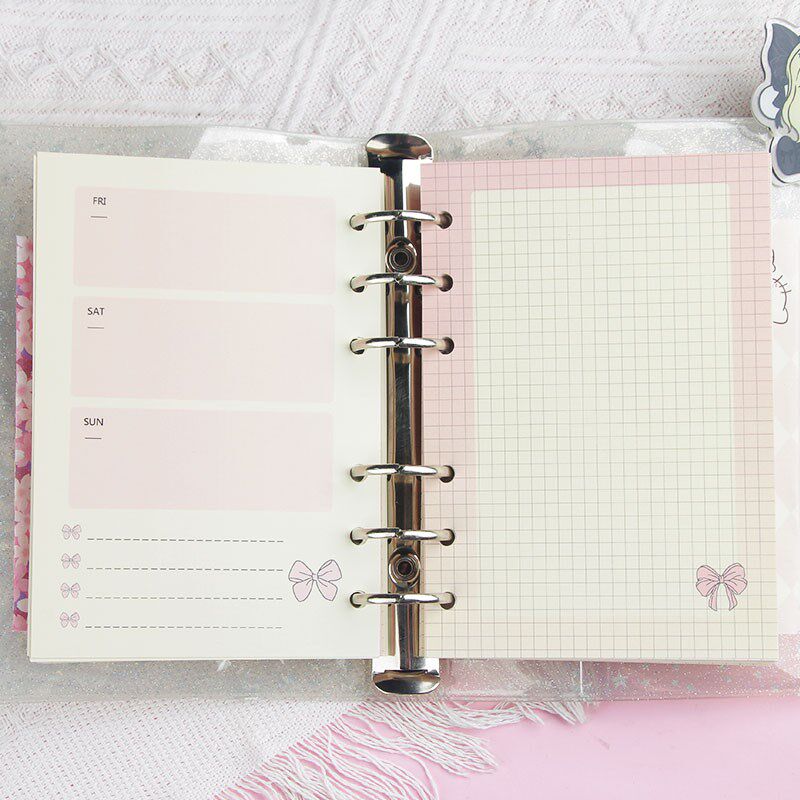 奇葩A6内页手帐内页手帐a6奇葩替芯彩色道林纸内页套装周计划网格