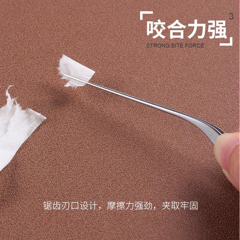 手工打磨深齿刘福艺采耳工具耳镊子掏耳朵弯型捏子小圆头尖头耳夹