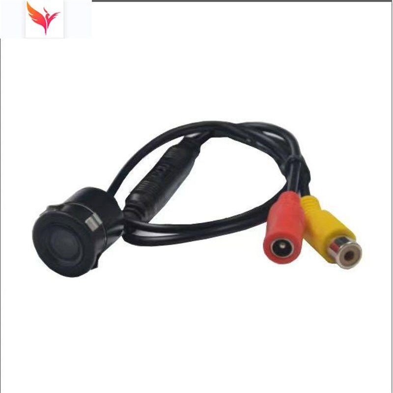 通用倒车摄像头打孔18.5高清2星光夜视圆形汽车载后视影像红外