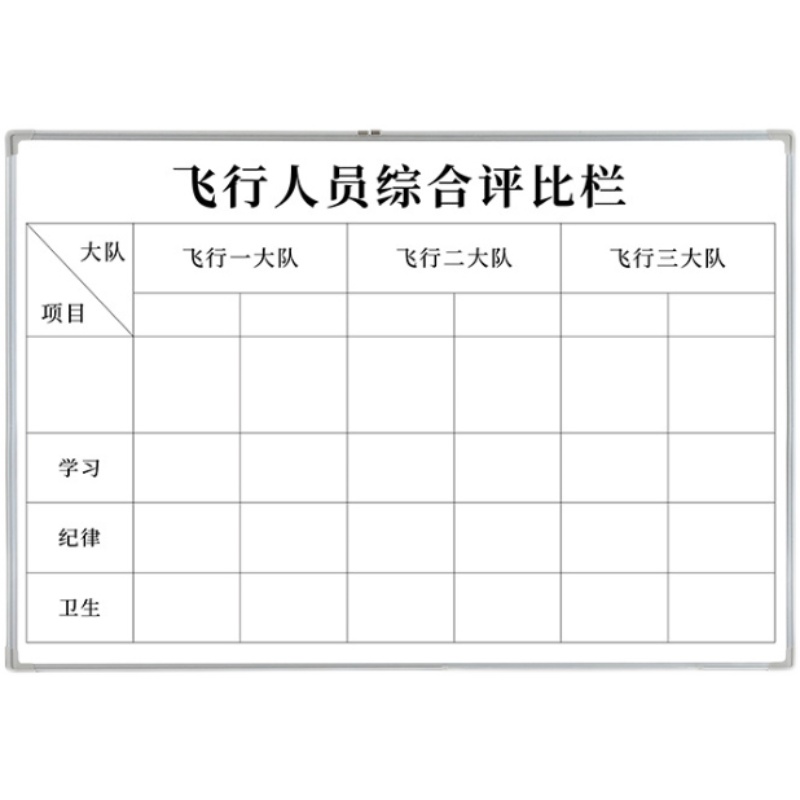 定制挂式硬白板行事历业绩榜可擦车间生产管理看板月计划表去向表