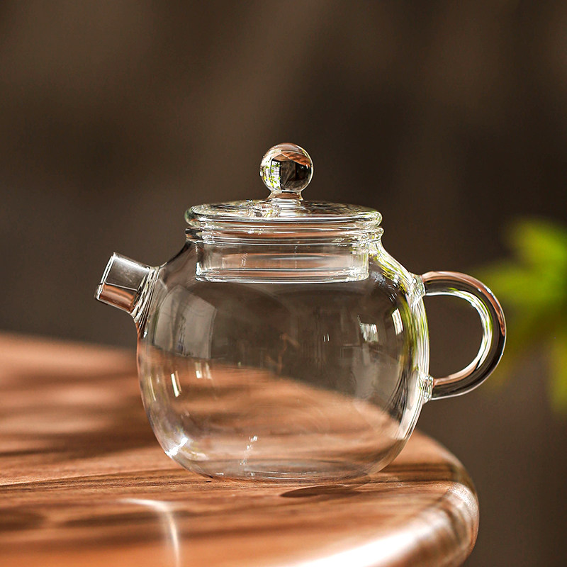 围炉冰茶器玻璃泡茶壶透明小型单壶耐高温花茶壶红茶功夫茶具套装