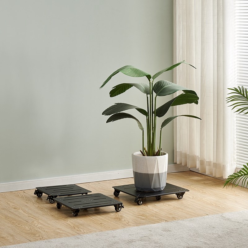 花盆托盘带轮万向轮可移动可刹车大承重底座置物托架植物方形花架