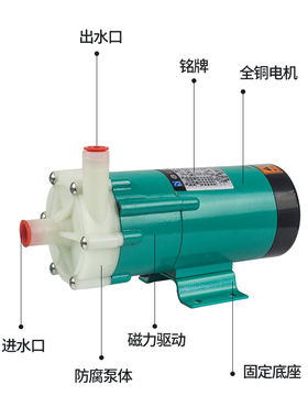 新西山MP6R10R15RM20R30R40R微型磁力泵耐酸碱电镀循环泵塑料小型