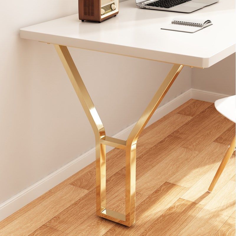 定制不锈钢桌腿吧台支撑架岛台支架书桌餐台脚梳妆台Y型金属桌腿