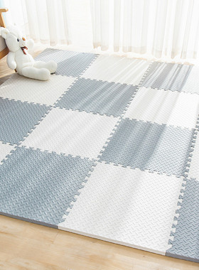 灰色泡沫地垫家用客厅儿童爬行垫拼接大号健身铺地板垫子加厚防摔