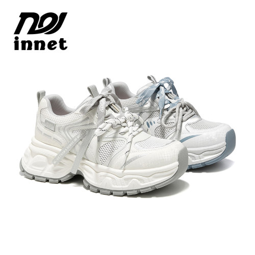 innet春夏网面透气厚底老爹鞋女