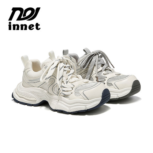 innet女款春夏网面透气老爹鞋
