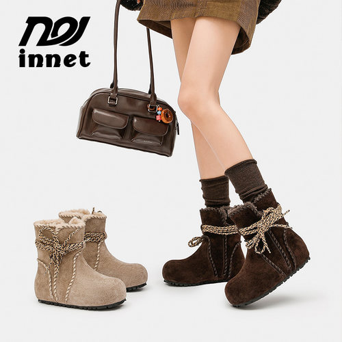 【现货】innet女加绒勃肯雪地靴
