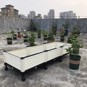 九度菜园移动花盆 蔬菜种植箱 阳台种菜盆 家庭特大树脂种菜盆