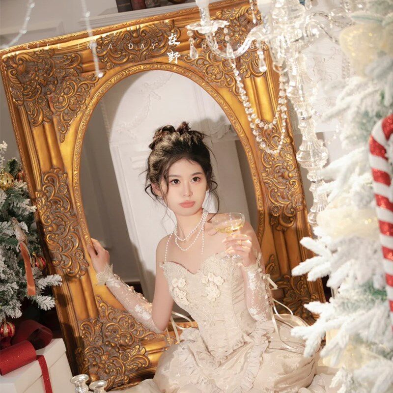 欧式复古油画框拍照相框摄影装饰道具画框相框婚庆婚礼布置装饰框