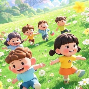 新款儿童春游贴纸墙贴自粘贴墙房间卧室课室自粘贴纸