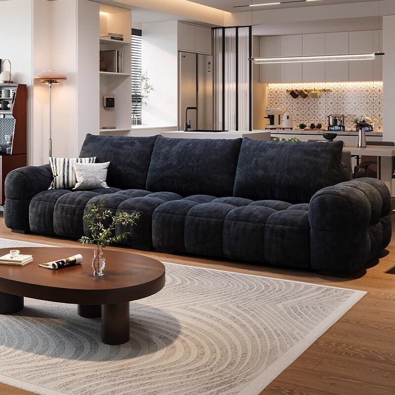 棉花糖泡芙雪尼尔绒可全拆洗调节靠背布艺沙发小户型客厅直排,住宅家具,布艺沙发,淘宝优惠券,粉丝福利购,淘宝优惠卷