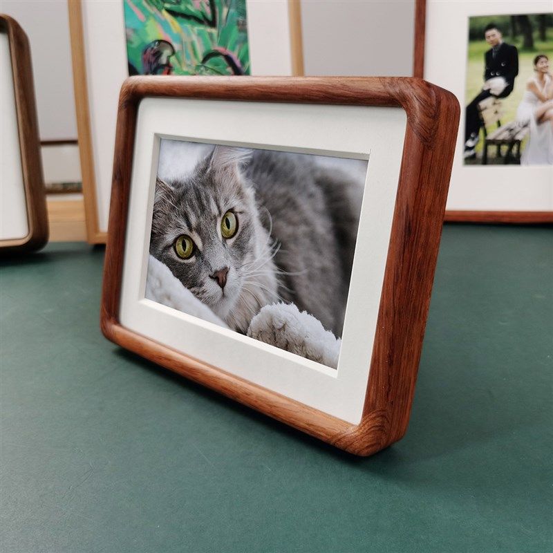 定制黑胡桃实木圆角相框摆台a4/6/8/10寸装裱像框洗照片做成相框7,家居饰品,相框/画框,淘宝优惠券,粉丝福利购,淘宝优惠卷