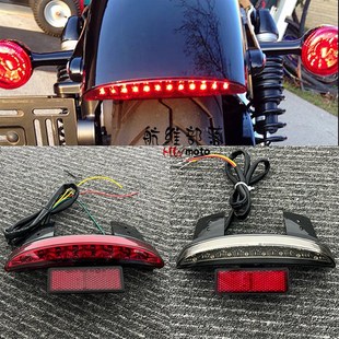 短款 X48改装 后挡泥板LED尾灯刹车灯行车灯转向 XL1200N 哈雷XL883