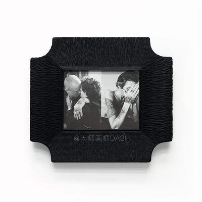定制异形框实木手工画框装裱简约复古黑色摄影相框油画框外框拼图