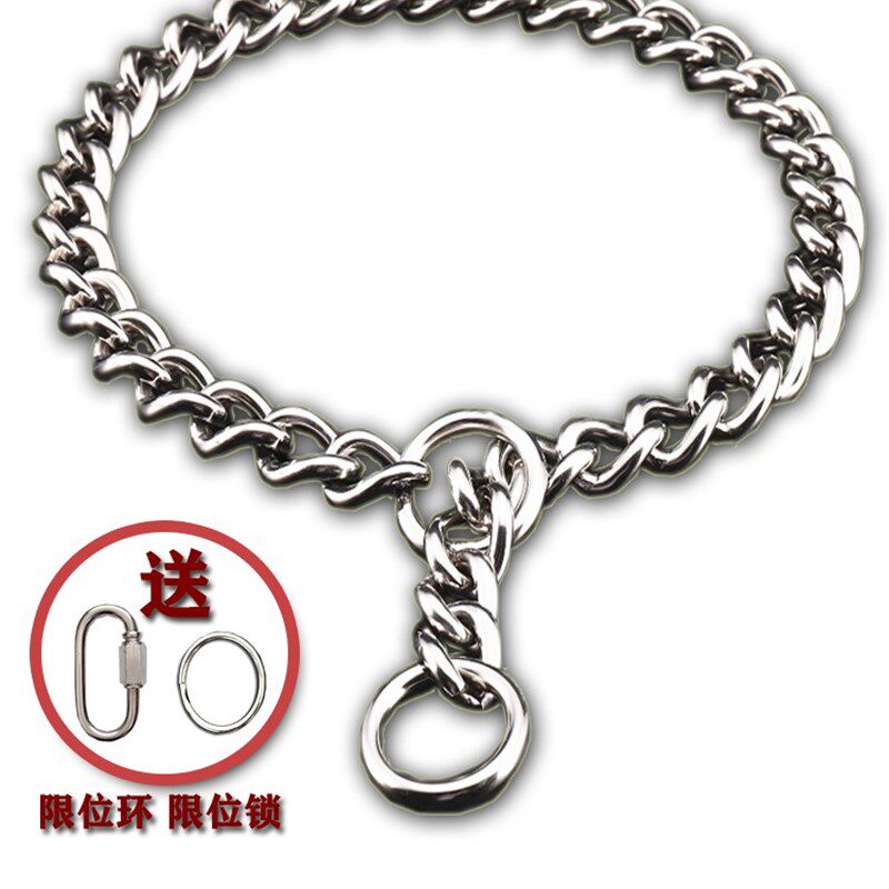 宠物不锈钢P链狗狗绳子牵引绳金毛304项圈脖圈蛇链大型犬宠物狗链