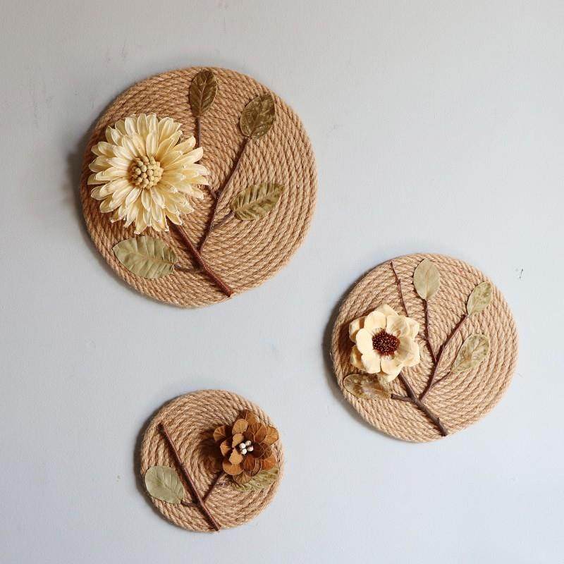 创意家居壁饰挂件干支干花麻绳复古怀旧玄关墙面装饰墙上遮丑装饰,鲜花速递/花卉仿真/绿植园艺,割草机/草坪机,淘宝优惠券,粉丝福利购,淘宝优惠卷