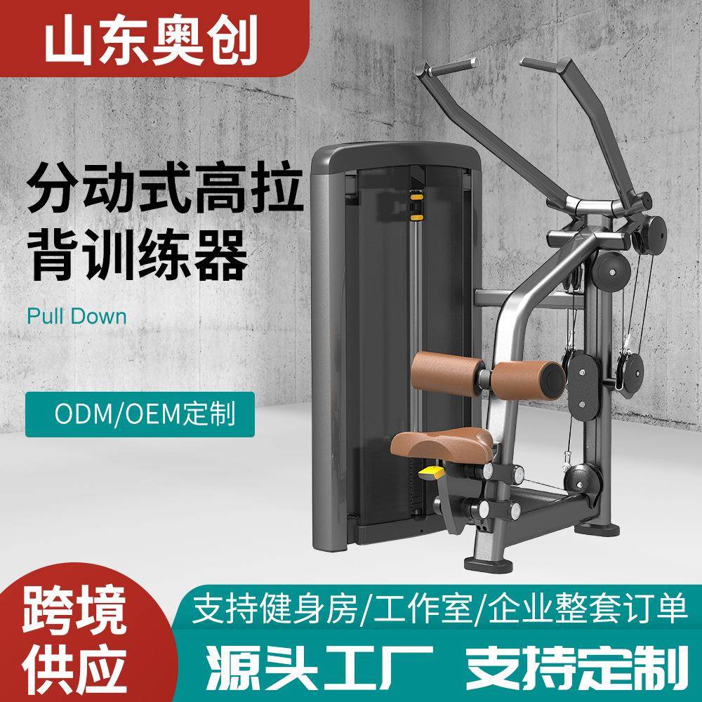 健身房商用室内运动健身器材高拉力背肌下拉训练器大型力量器械