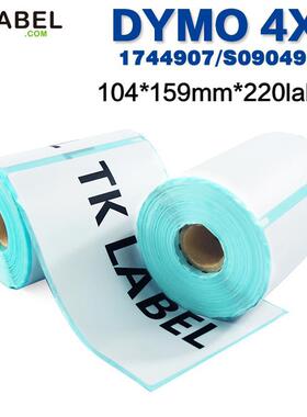 4x6达美Dymo 4XL兼容S0904980 三防热敏不干胶标签104x159mm220张