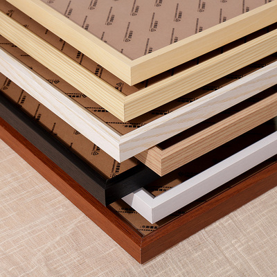 实木拼图裱框1000片大相框挂墙装裱7050a3a4k画框架照片定制500