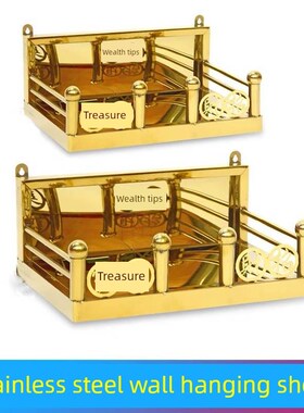 430不锈钢金色神龛壁挂式吊柜供奉神台神位架不锈钢贡台家居佛龛