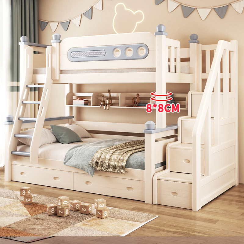 上下床双层床全实木高低床小户型大人两层子母床上下铺木床儿童床,住宅家具,高低/子母床,淘宝优惠券,粉丝福利购,淘宝优惠卷
