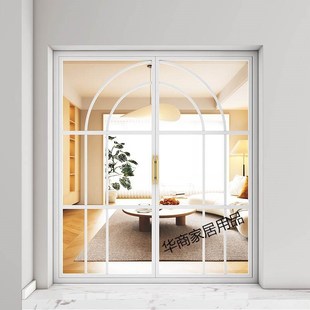 法式铁艺复古平开窗餐厅咖啡厅采光窗落地窗室内书房阁楼窗户定制