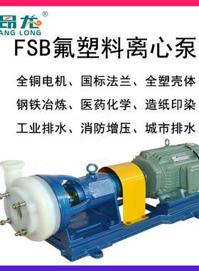 FSB氟塑料离心泵运输强氧化剂有机溶剂防爆耐高温氟塑料化工泵