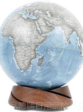 正品微地球客厅书房办公宏室新家语居摆件双手工地球仪居礼物黑胡