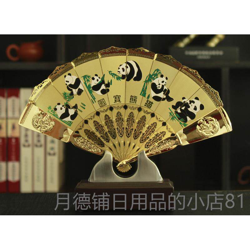 正品老送工外宾出国礼物寒梅艺品折扇装饰品摆件客厅饰品品送外礼