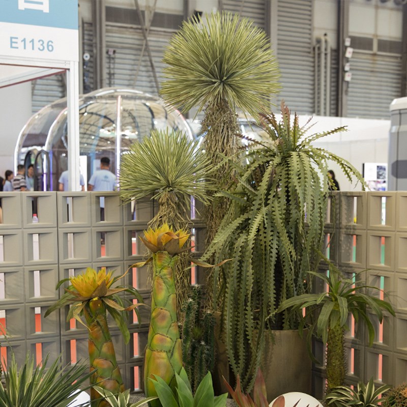 仿真绿植沙漠植物造景景观餐厅酒吧场景假树布置装饰落地盆栽摆件