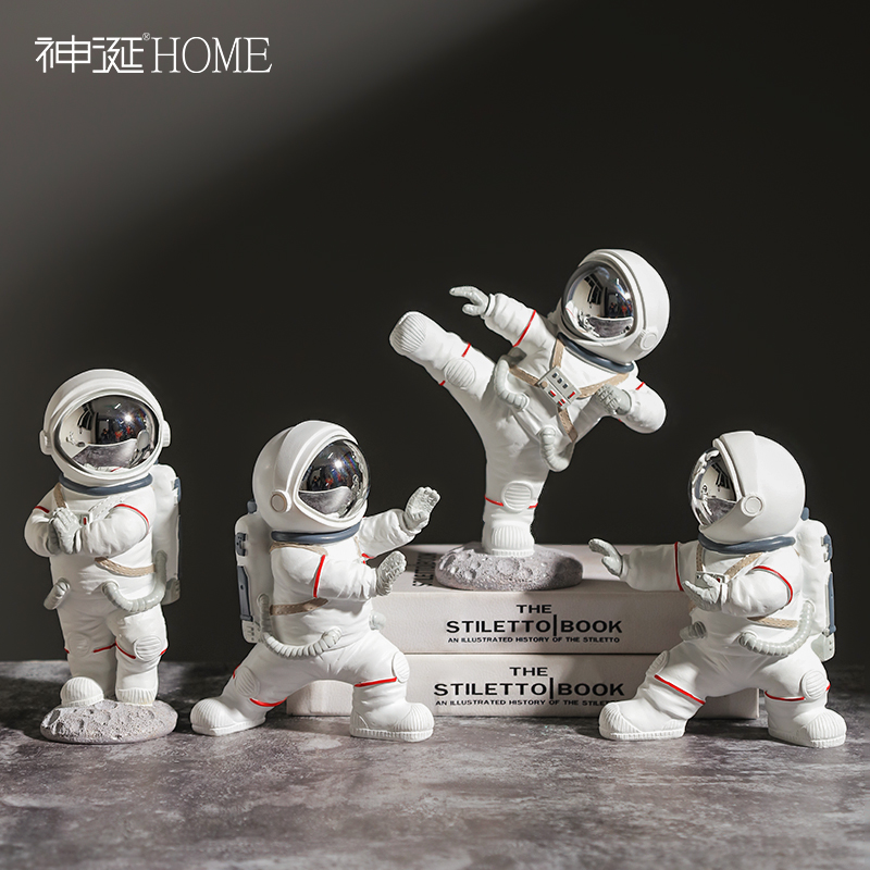 创意宇航员摆件家居桌面太空人客厅电视柜儿童房间布置装饰摆设品