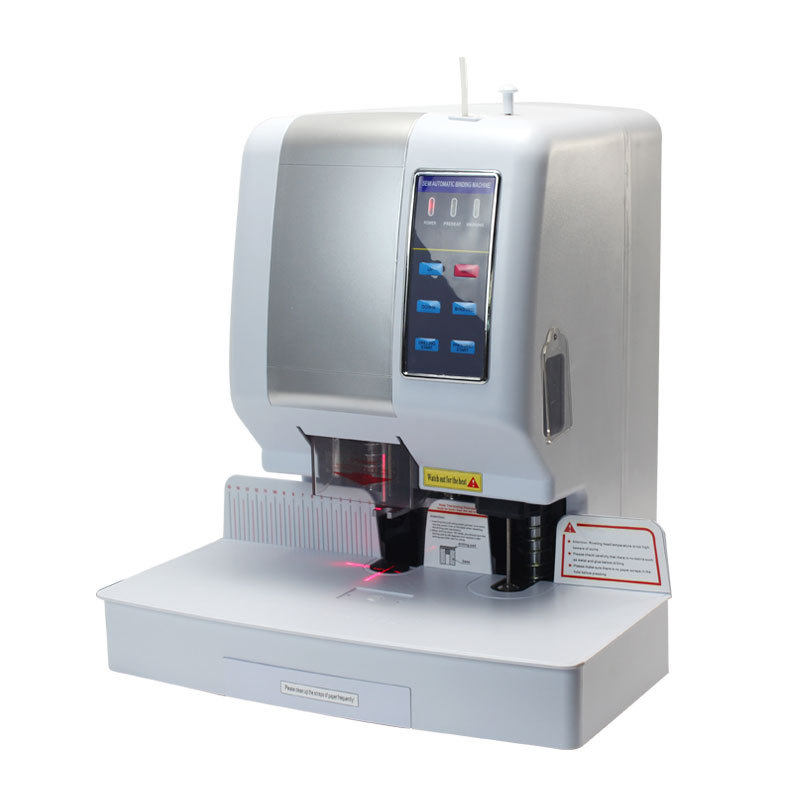 XD-802B英文版装订机财务凭证手动装订文件激光定位档案打孔机