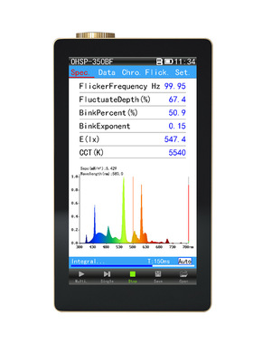 蓝光频闪分析仪可测PPFD/PAR 光功率测试仪波长植物光谱照度计
