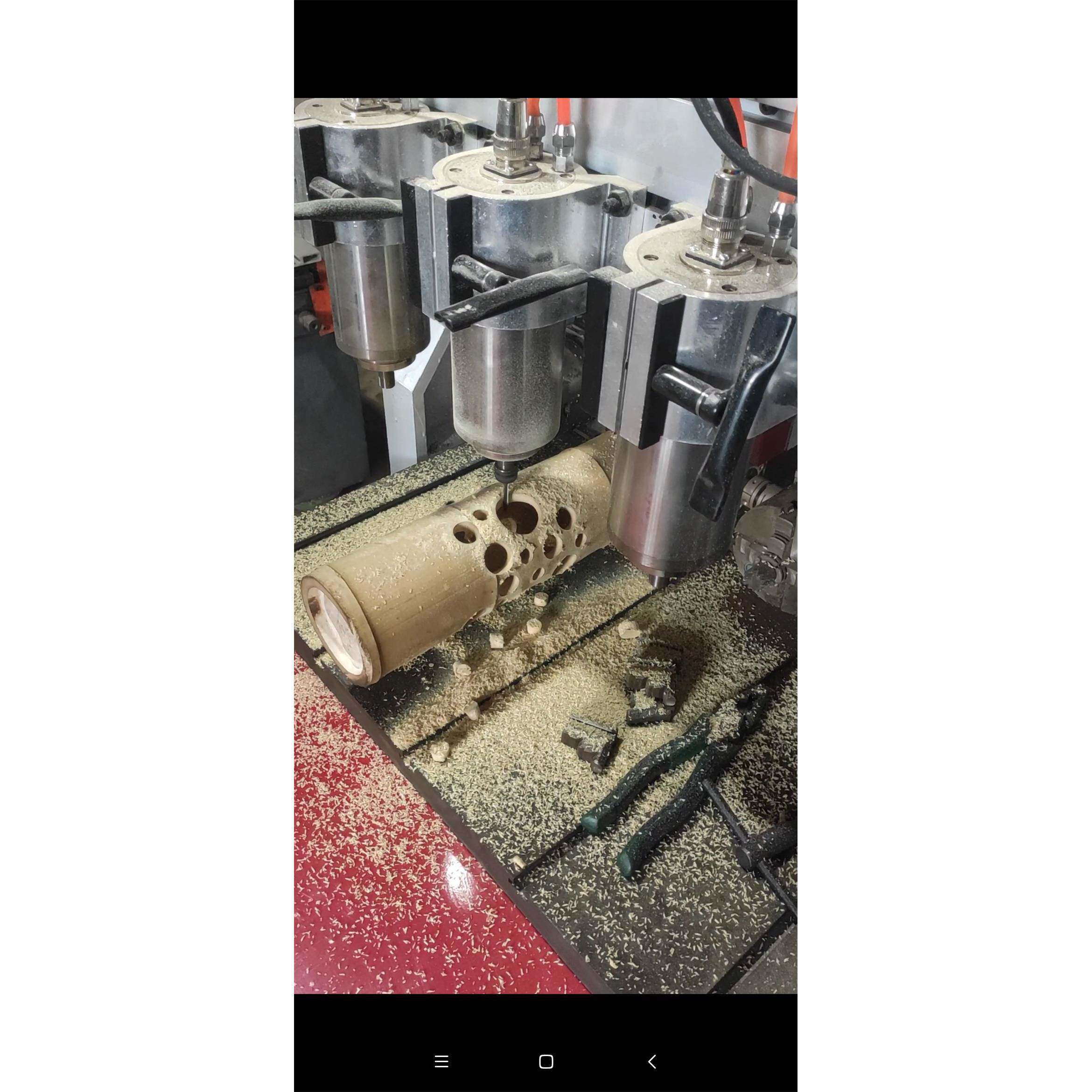 竹筒雕刻机 笔筒雕刻机 竹子雕刻机