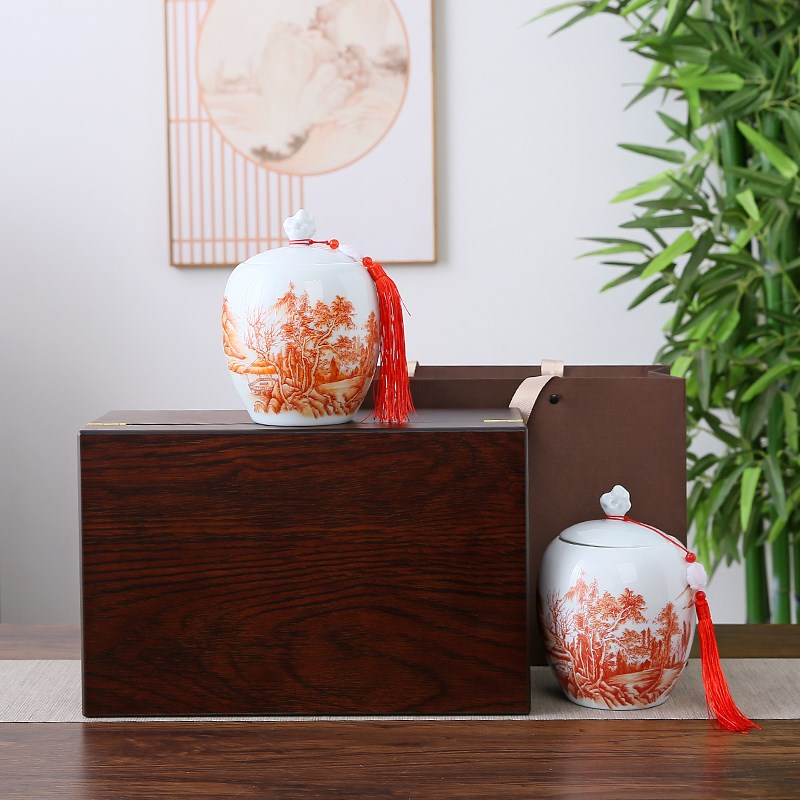 茶叶罐茶包装盒空礼盒装空盒子礼品盒高档木盒订制龙井茶白茶通用