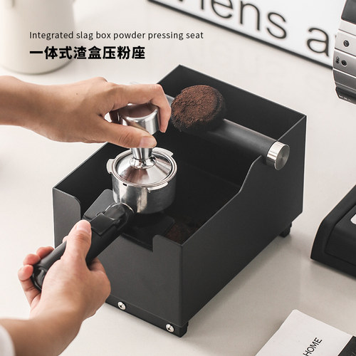 咖啡敲渣桶家用半自动意式咖啡机吧台粉渣盒不锈钢咖啡渣桶大容量