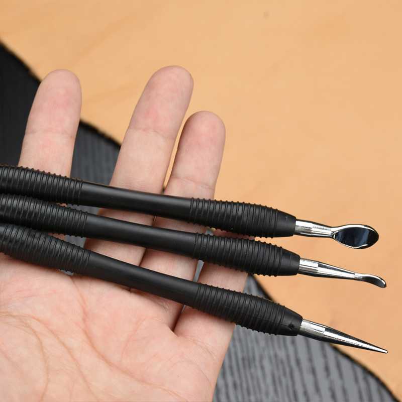 皮雕压擦器描线笔皮艺皮具diy植鞣革塑形浮雕起鼓挑边雕刻手工具