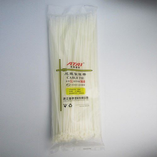 量大优惠 亚泰尼龙扎带 5*400mm 扎带 自锁式 250条装 宽4.0mm