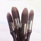 韩国进口尼龙毛油画TCW 03晕染刷画墩大号加厚圆头油画水彩笔刷子