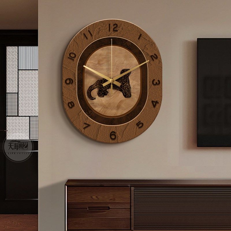 美拉德中古风带钟表挂墙客厅创意挂钟法式复古餐厅饭厅装饰画时钟,家居饰品,钟表画/挂钟画,淘宝优惠券,粉丝福利购,淘宝优惠卷