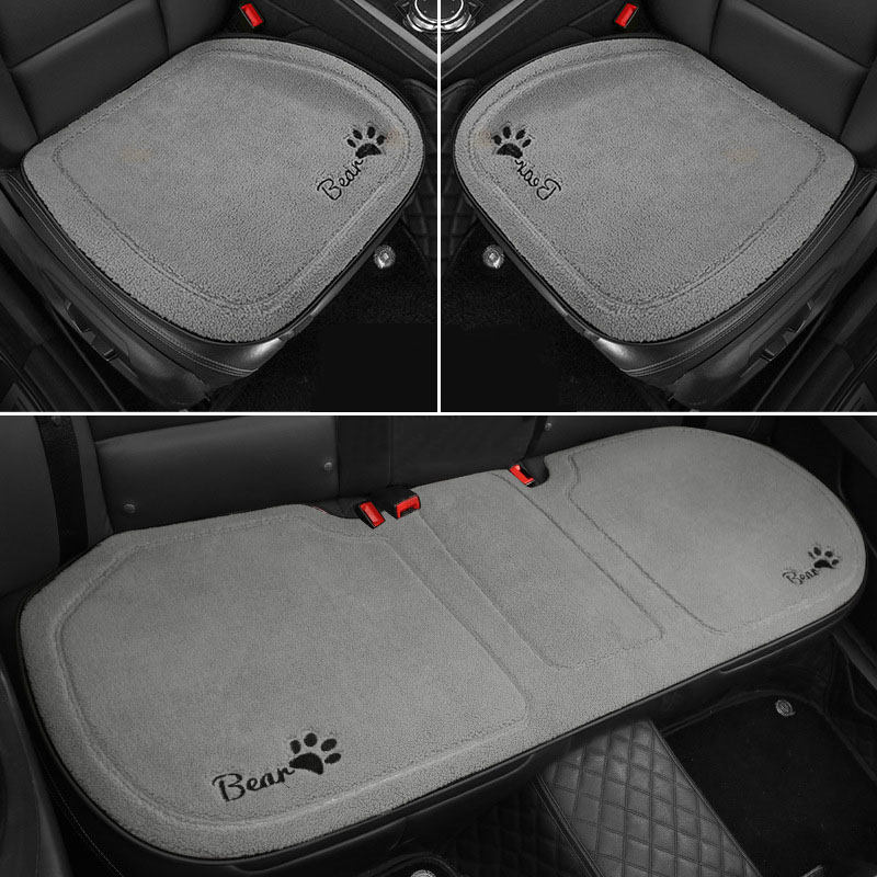 汽车坐垫冬季短毛绒单片汽车座垫后排冬天小车主驾单个2023新款女