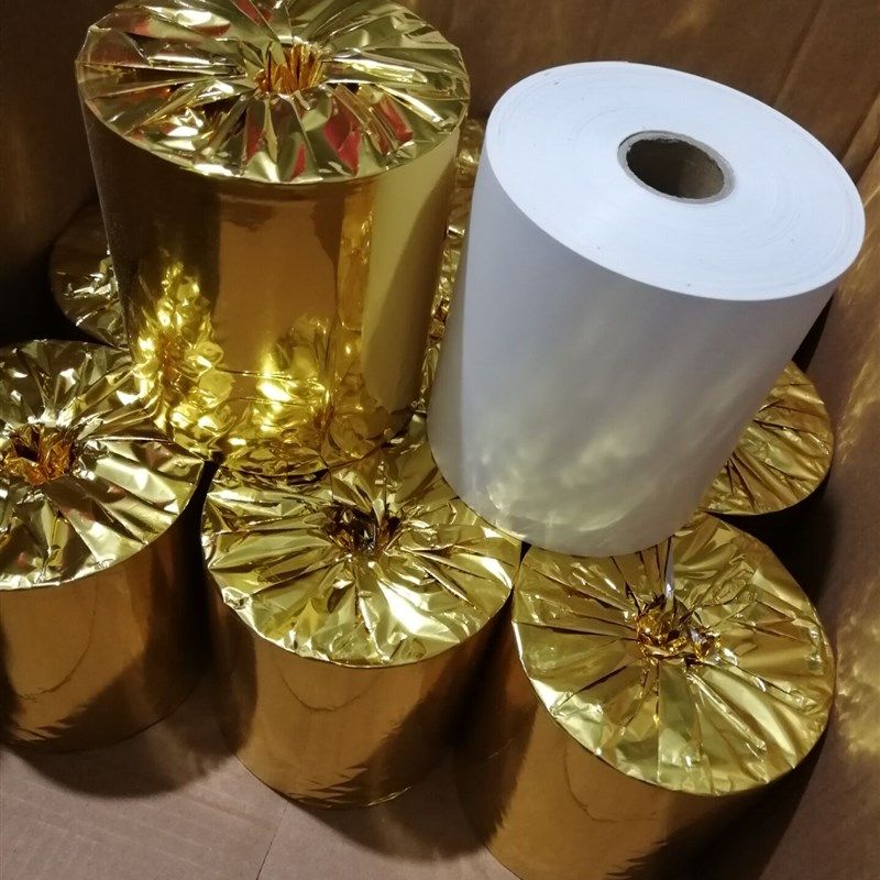 花圈挽联打印纸 条码机专用热敏纸 花圈白事挽联纸11公分宽 100米