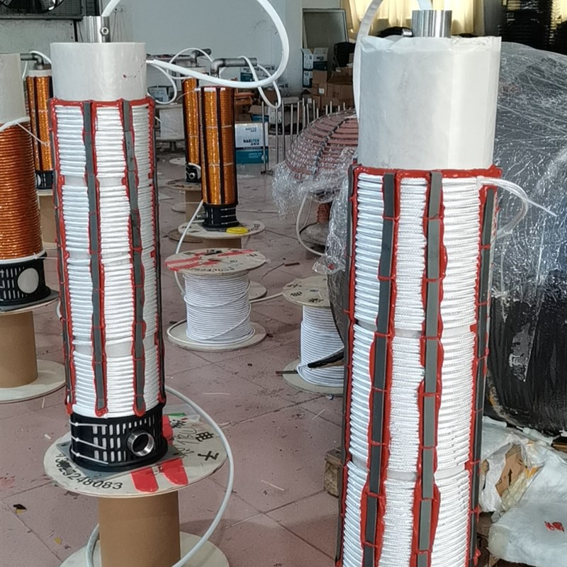 变频电磁采暖炉大小管体,分体配30-100Kw电磁加热器